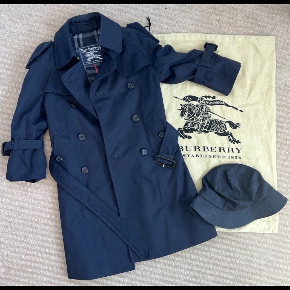 Burberry Navy Trench Coat